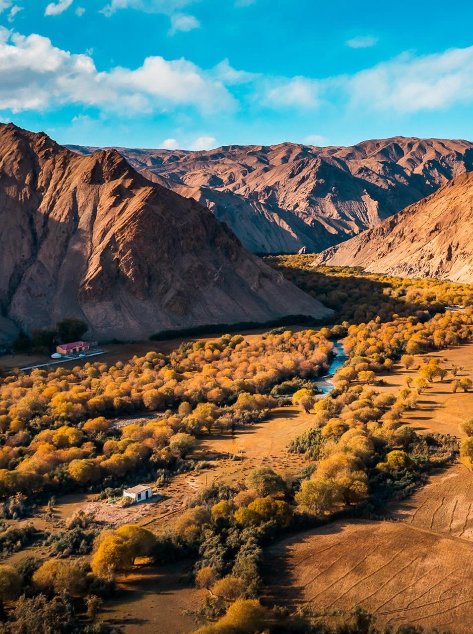 坎兒洋大峽谷秋日美景。壯美帕米爾公眾號(hào)